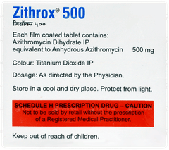 Zithrox 500 Tablet 5 Zithrox 500 Tablet 5
