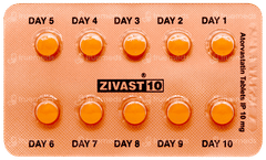 Zivast 10 Tablet 10