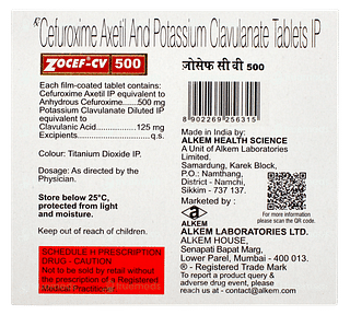Zocef Cv 500 Tablet 6