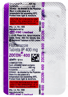 Zocon 400 Tablet 1 Zocon 400 Tablet 1