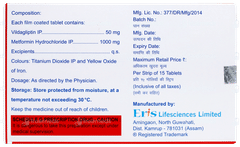 Zomelis Met 50mg/1000mg Tablet 15 Zomelis Met 50mg/1000mg Tablet 15