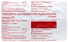 Zomelis Met 50mg/1000mg Tablet 15 Zomelis Met 50mg/1000mg Tablet 15