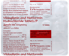 Zomelis Met 50mg/500mg Tablet 15 Zomelis Met 50mg/500mg Tablet 15
