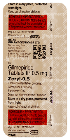 Zoryl 0.5 Tablet 15 Zoryl 0.5 Tablet 15