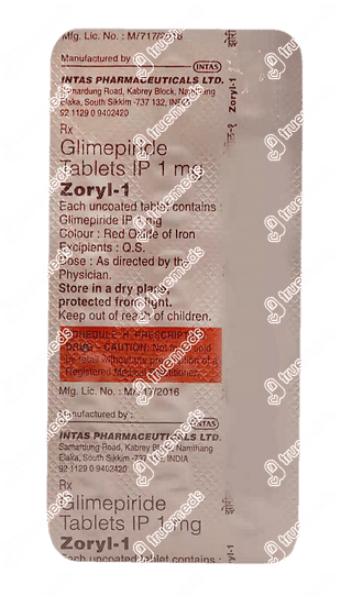 Zoryl 1 MG Tablet 15