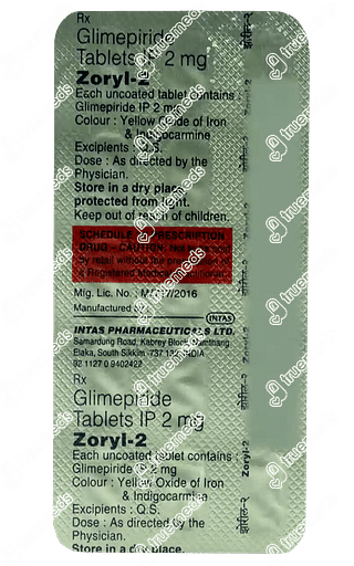 Zoryl 2 MG Tablet 15