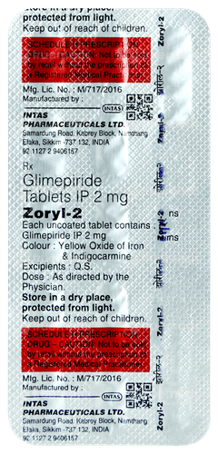 Zoryl 2 Tablet 15