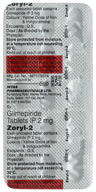 Zoryl 2 Tablet 15