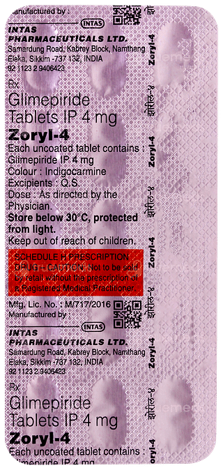 Zoryl 4 Tablet 15