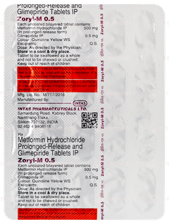 Zoryl M 0.5 Tablet 20 Zoryl M 0.5 Tablet 20