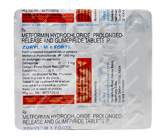 Zoryl M Forte 1 MG Tablet 15