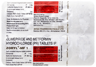 Zoryl Mf 1 Tablet 10