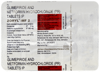 Zoryl Mf 2 Tablet 10