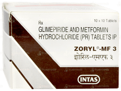 Zoryl Mf 3 Tablet 10 Zoryl Mf 3 Tablet 10
