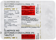 Zoryl Mf 3 Tablet 10 Zoryl Mf 3 Tablet 10