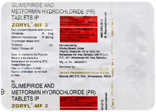 Zoryl Mf 3 Tablet 10