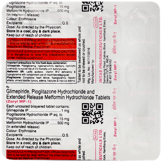 Zoryl Mp 1 Tablet 15