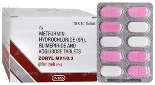 Zoryl Mv 1/0.3 Tablet 10