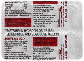 Zoryl Mv 1/0.3 Tablet 10