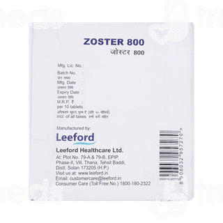 Zoster 800 Tablet 10