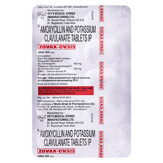 Zovax Cv 625 Tablet 10