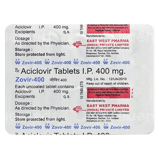 Zovir 400 Mg Tablet 10