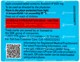 Zovirax 800mg Tablet 5