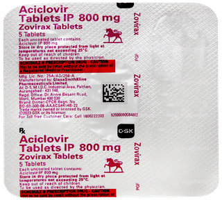 Zovirax 800mg Tablet 5