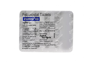 Zurig 40 MG Tablet 30