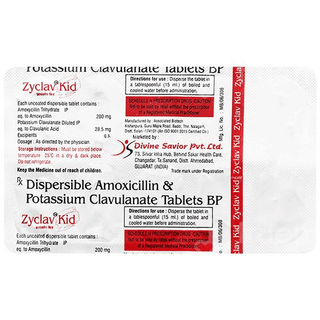 Zyclav Kid 200/28.5 Mg Tablet 10