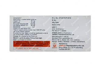 Zymoflam D 48/100/90/50 MG Tablet 10