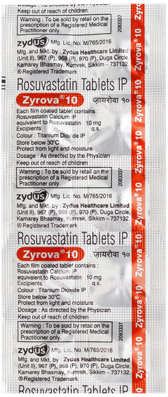 Zyrova 10 Tablet 10