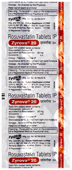 Zyrova 20 Tablet 10