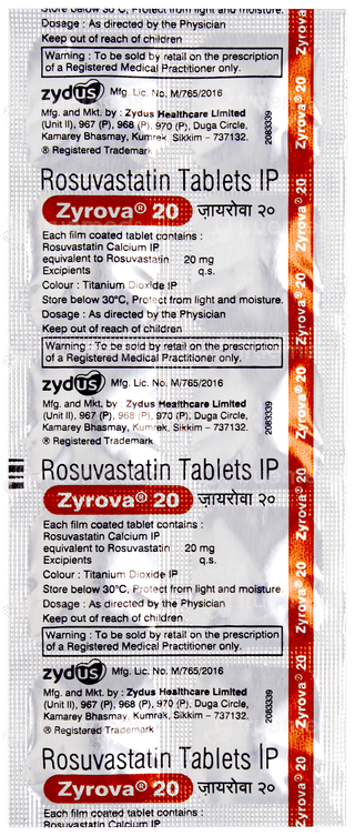 Zyrova 20 Tablet 10