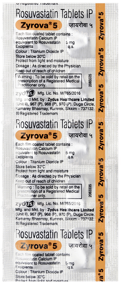 Zyrova 5 Tablet 10 Zyrova 5 Tablet 10