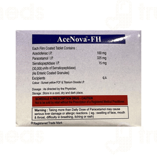 Acenova Fh 100/325/10 MG Tablet 10