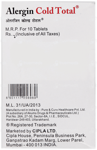 Alergin Cold Total Tablet 10