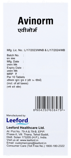 Avinorm Tablet 10
