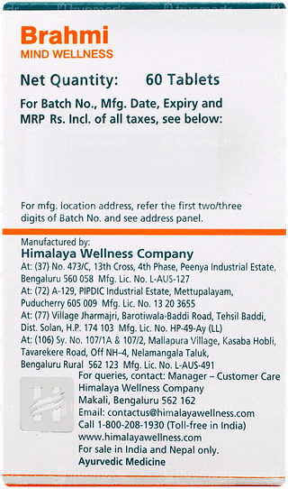 Himalaya Brahmi Tablet 60