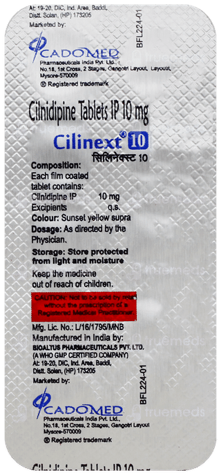 Cilinext 10 Tablet 10