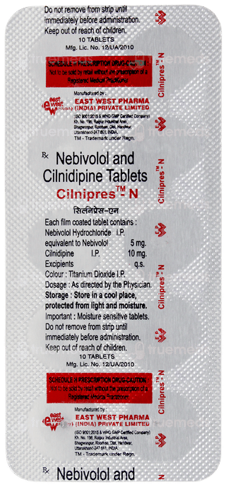 Cilnipres N Tablet 10