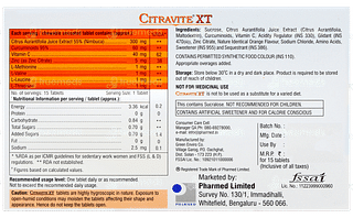 Citravite Xt Orange Chewable Tablet 15