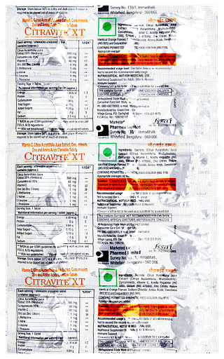 Citravite Xt Orange Chewable Tablet 15