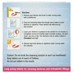 Clinsodent Effervescent Denture Cleansing Tablet 32