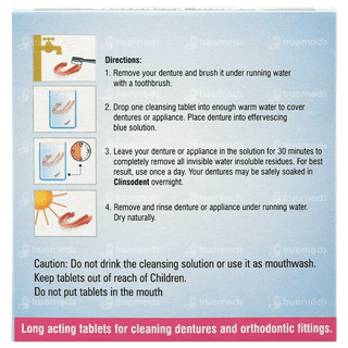 Clinsodent Effervescent Denture Cleansing Tablet 32