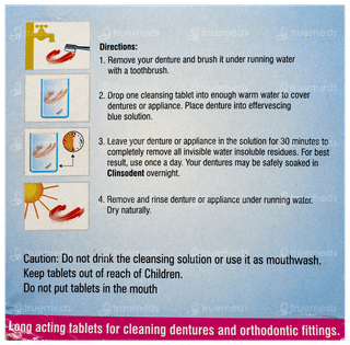 Clinsodent Effervescent Denture Cleansing Tablet 32