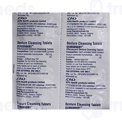 Clinsodent Effervescent Denture Cleansing Tablet 4