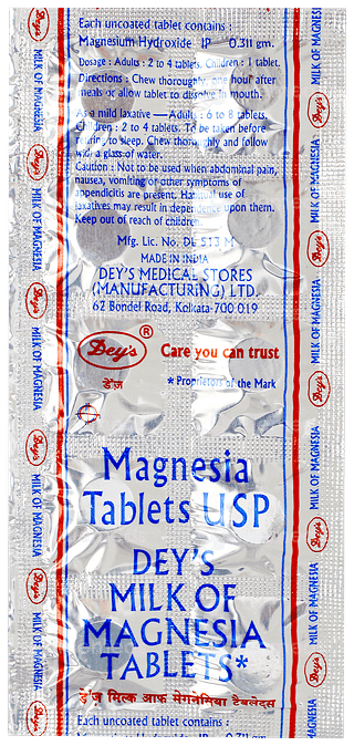 Deys Milk Of Magnesia Tablet 10