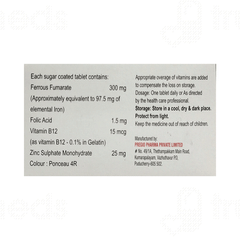 Fesozinc Tablet 10