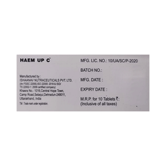 Haem Up C Tablet 10